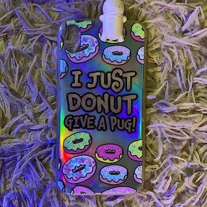 Donut Pug Phone Case For iPhone XR